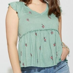 Miami Navy Floral Blouse